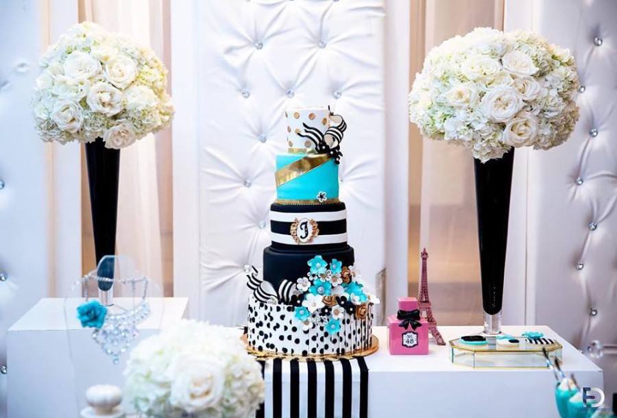 Stunning Parisian Party tiffany blue and chanel