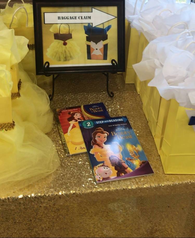 Princess Belle Birthday Party bag station