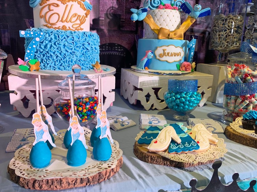 Disney Cinderella Birthday dessert table