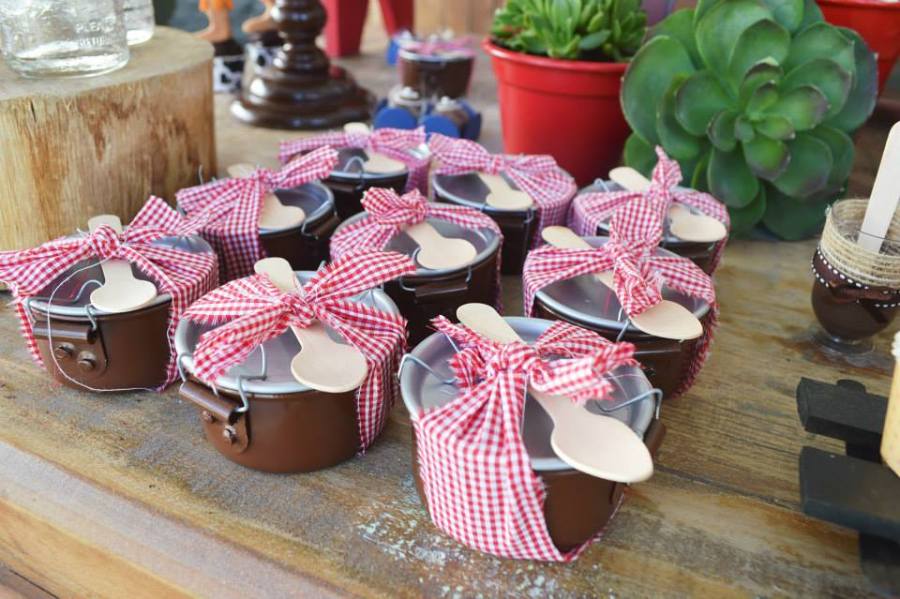 food in cute picnic wrapping