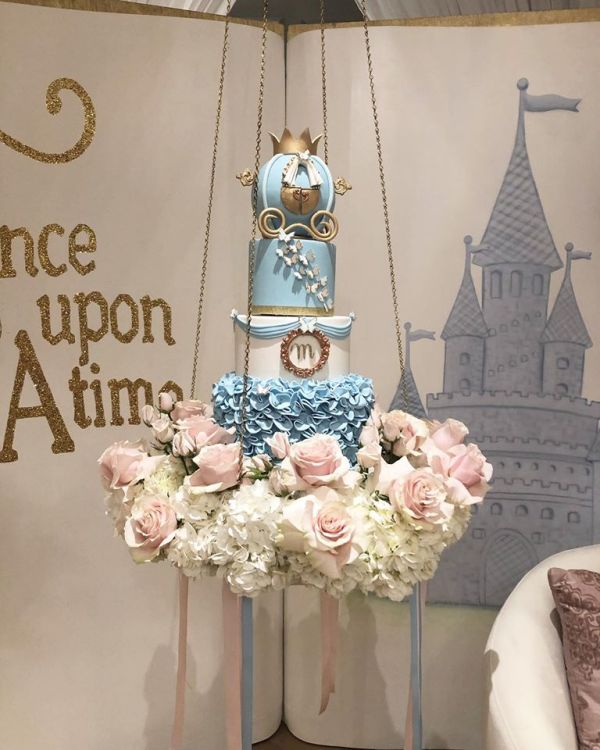 Once Upon a Time Quinceanera stunning cinderella cake