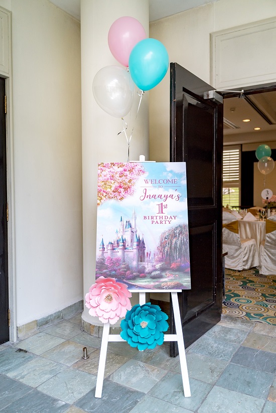 cinderella welcome first party sign