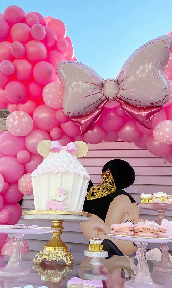 2nd Minnie Birthday Giant Cupcake Cake