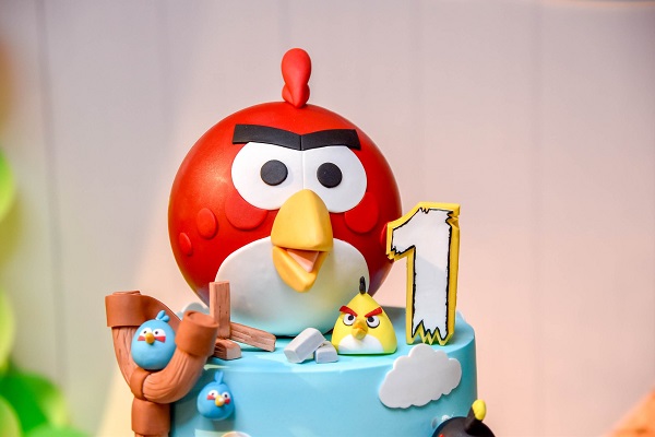 angry bird cake topper