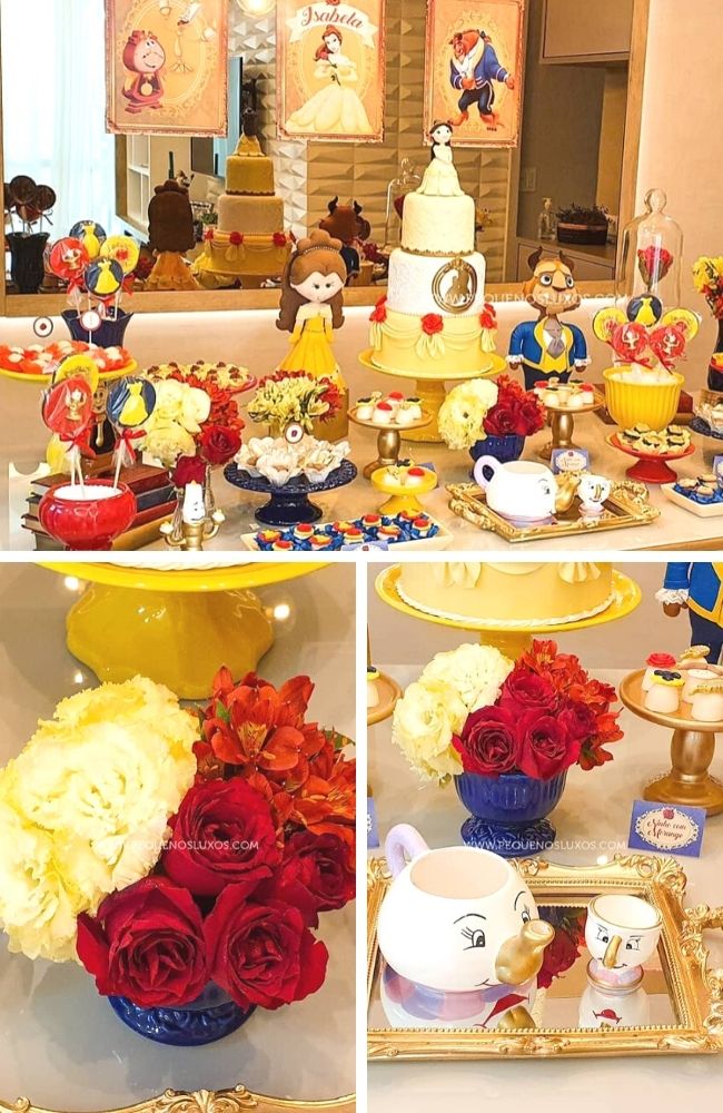 Enchanted Beauty and the Beast Party tablescape