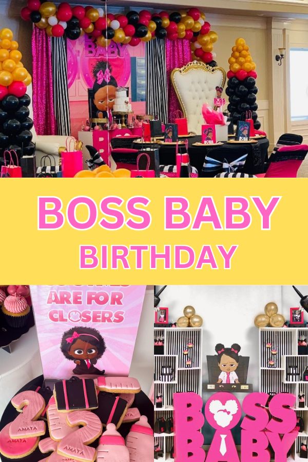 Ultimate Boss Baby Girl 1st Birthday Party