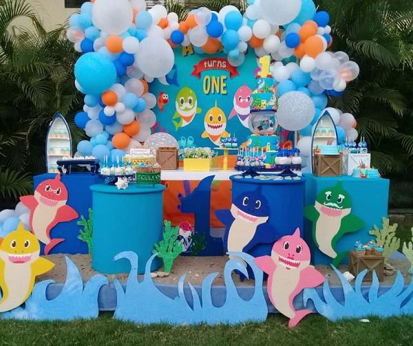 baby shark party props