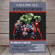 free avengers superhero invitation