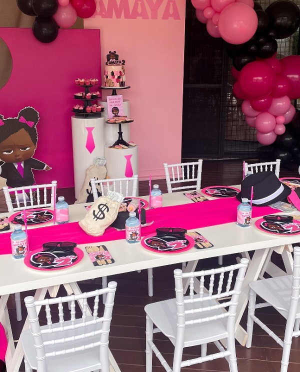 pink girl boss baby party