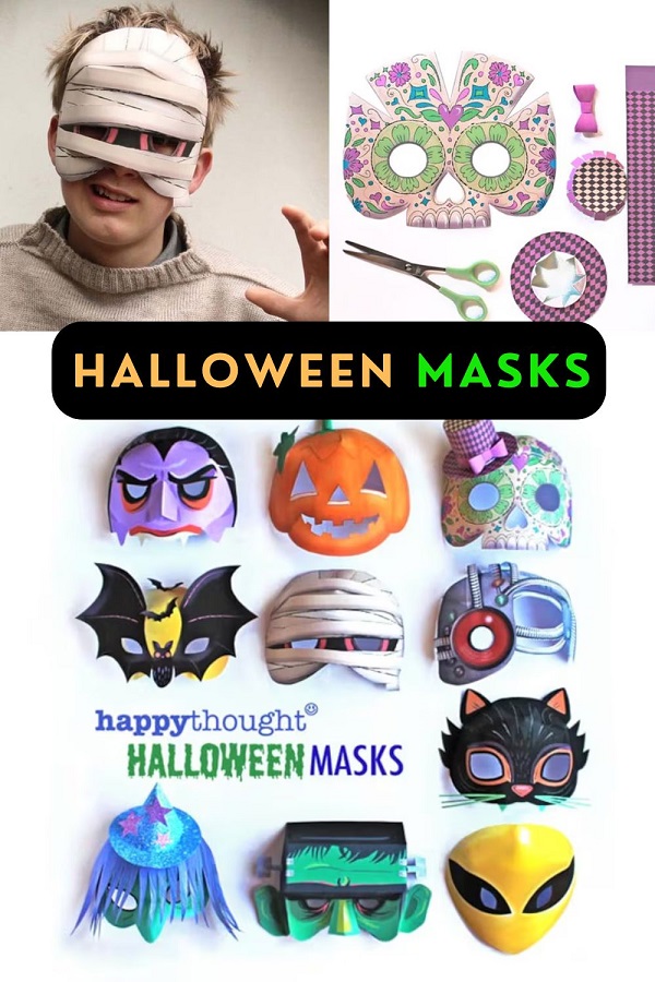 DIY printable Halloween masks