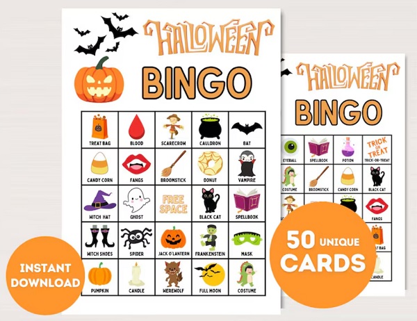 Halloween Bingo Cards