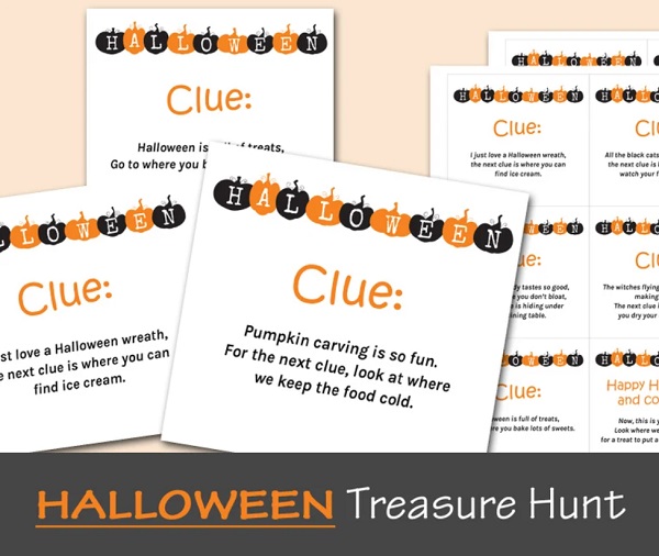 Instant Download Halloween Scavenger Hunt