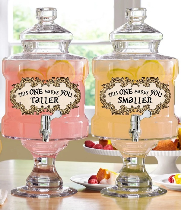 Printable Alice in Wonderland Party Drink Labels