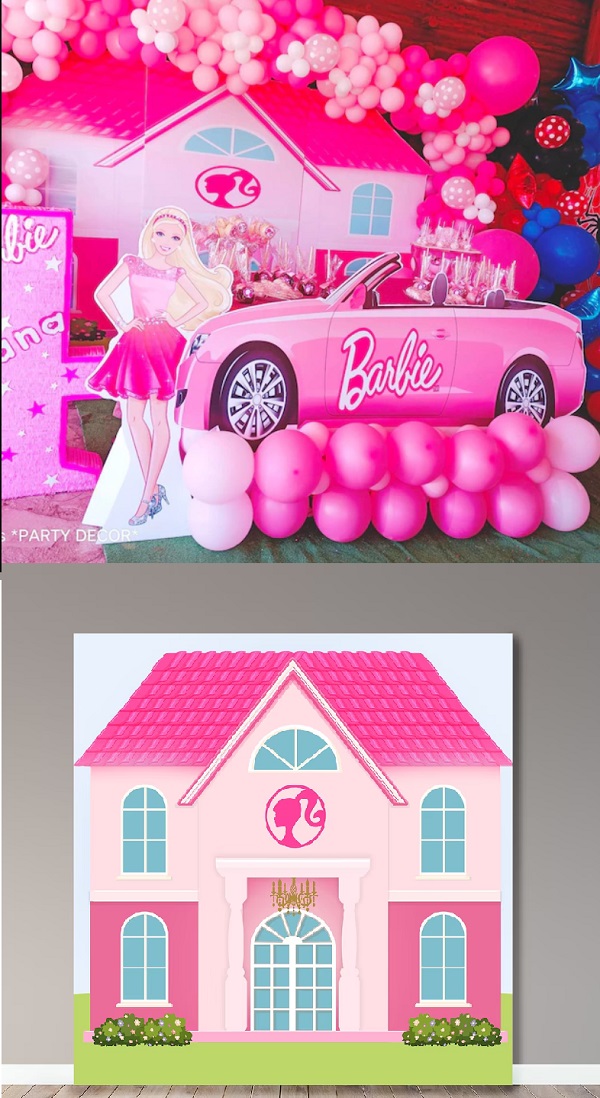 barbie Dollhouse Backdrop