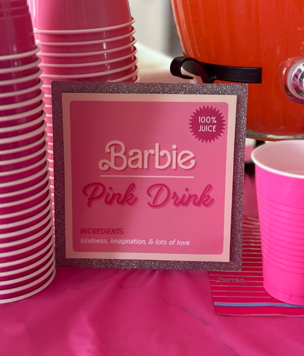 barbie pink drink