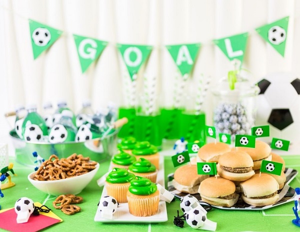 football birthday party theme