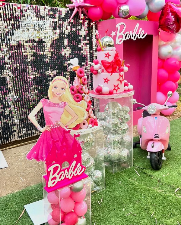 pink Barbie doll box