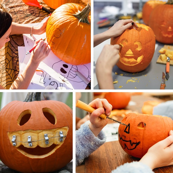 pumpkin carving with kids