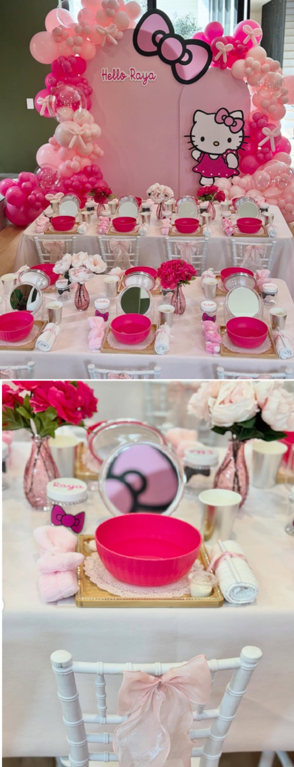 spa and hello kitty party