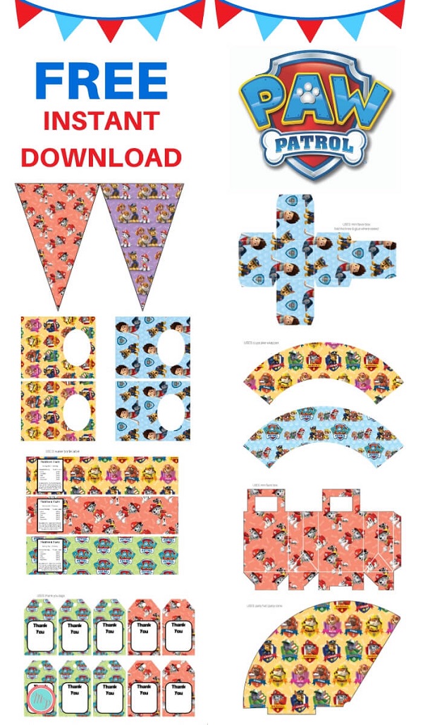 Free-paw-patrol-party-printable-package