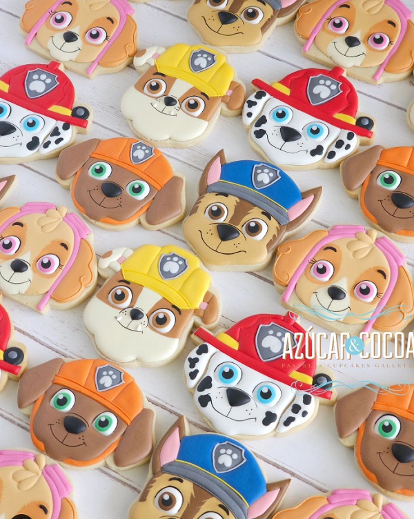 Paw Patrol sugar cookies