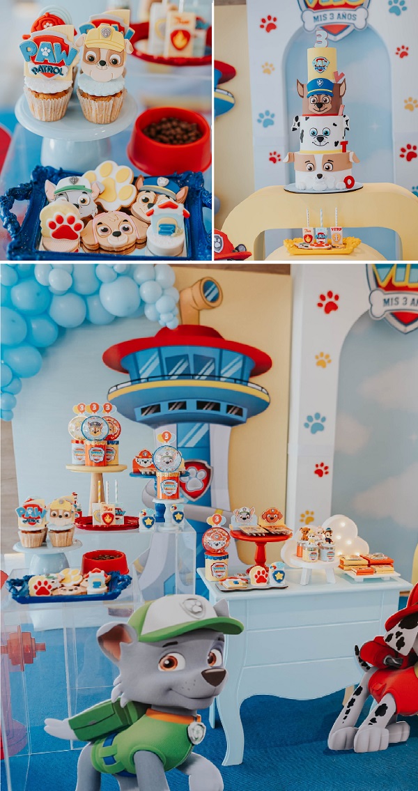 paw patrol desserts and birthday cake