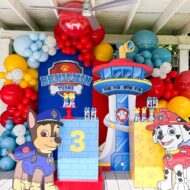 paw patrol kids birthday party decor setp props backdrop