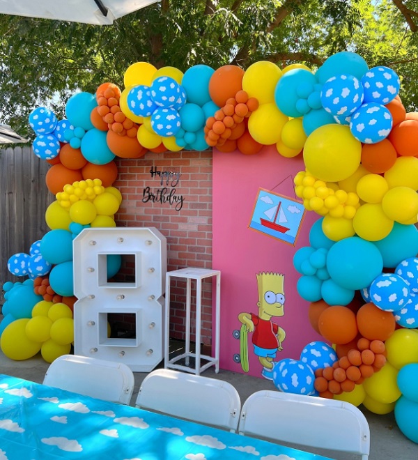 The Simpsons Birthday Theme Set Up