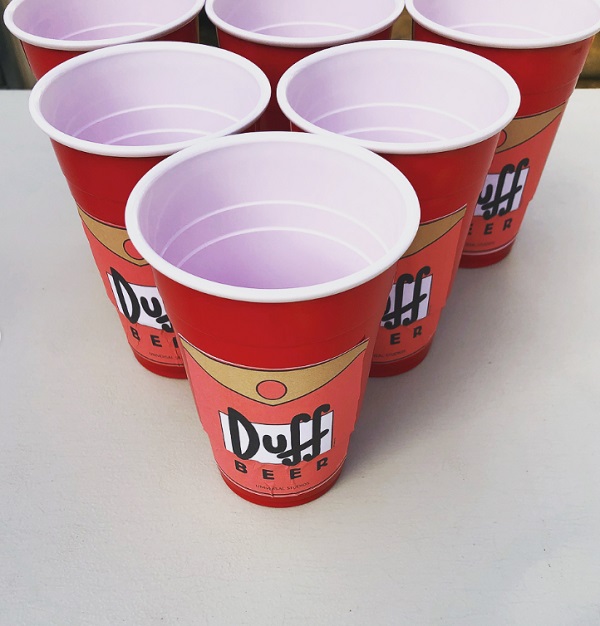 duff beer cup wrappers