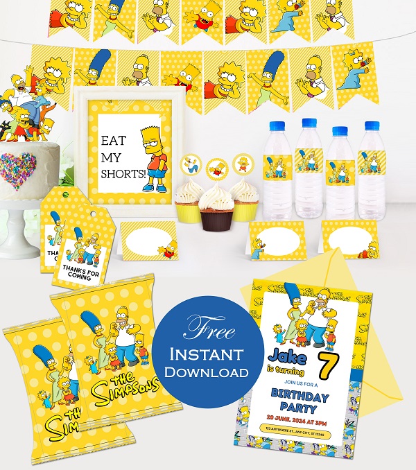 free-the-simpsons-party-printable