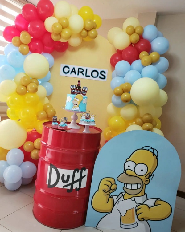 homer simpson themed party