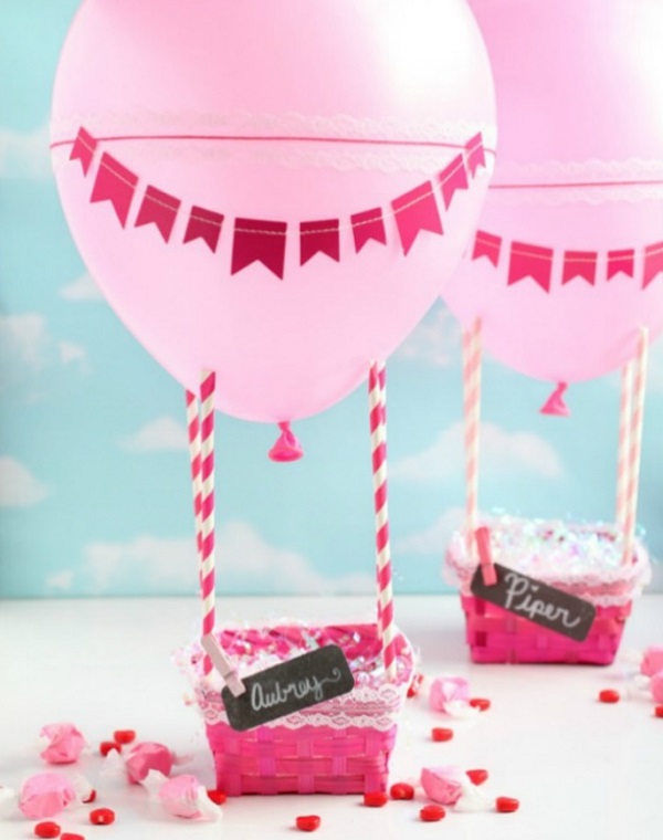 Hot Air Balloon Valentine Box craft