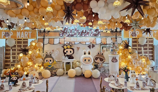 grand labubu party setup