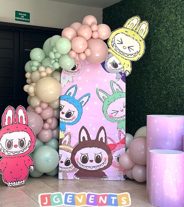 cute labubu characters party