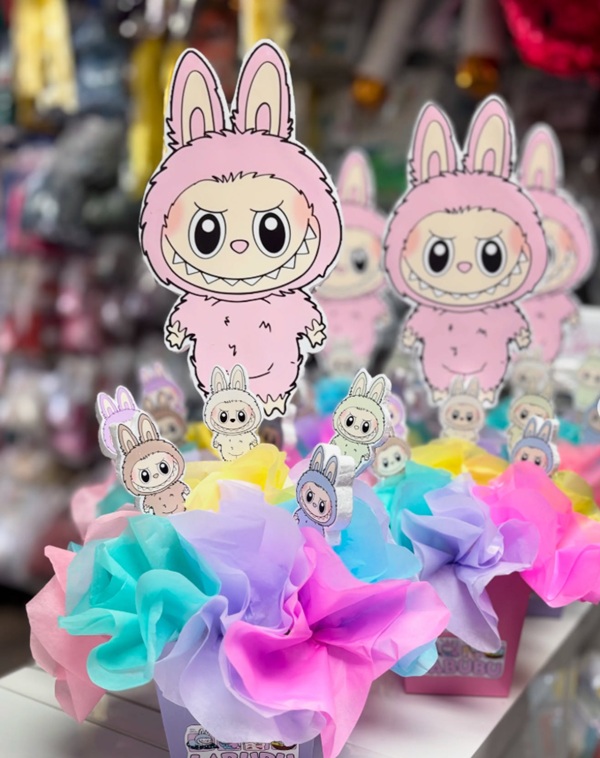labubu cutout centerpieces
