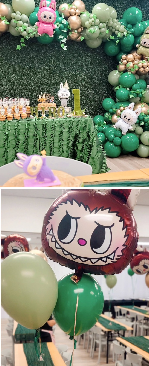 labubu party decorations and centerpieces