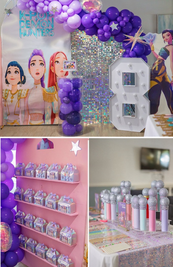 glamourous kpop demon hunters 8th birthday party