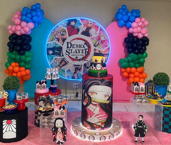 demon slayer Tanjiro Nezuko themed party