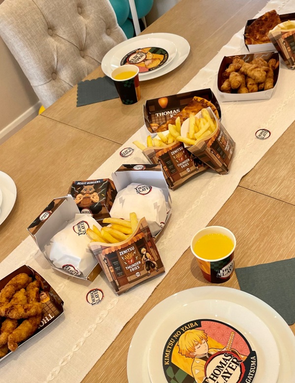 demon slayer boy birthday food