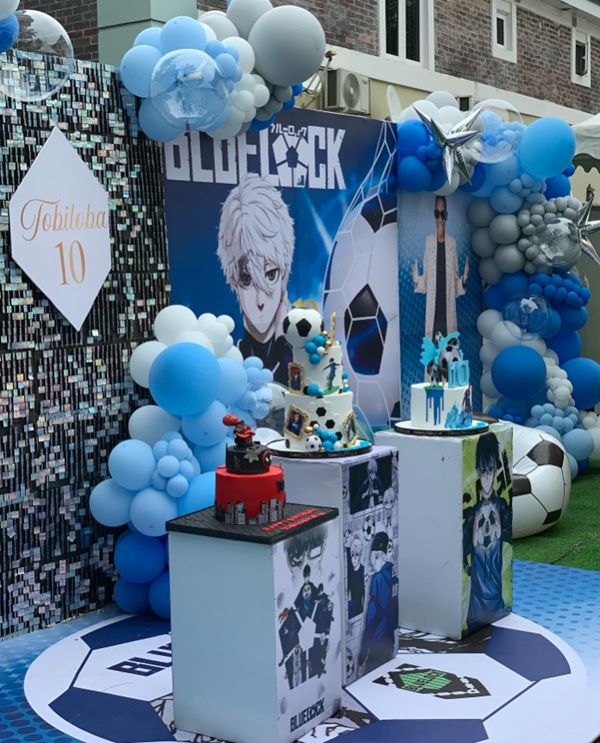 backdrop for blue lock party