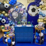 football soccer anime blue lock party decorations balloons