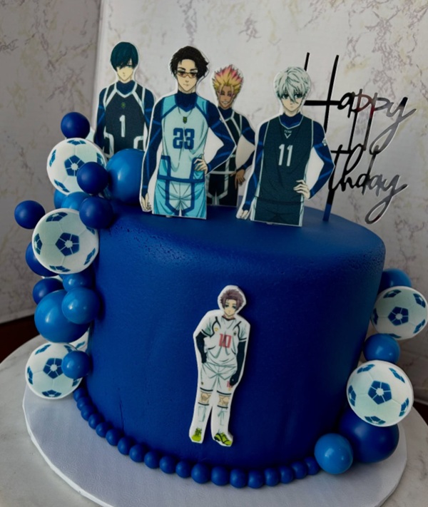 japanese anime blue lock cake