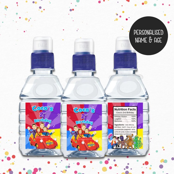 THE WIGGLES Personalised Pop Top Labels