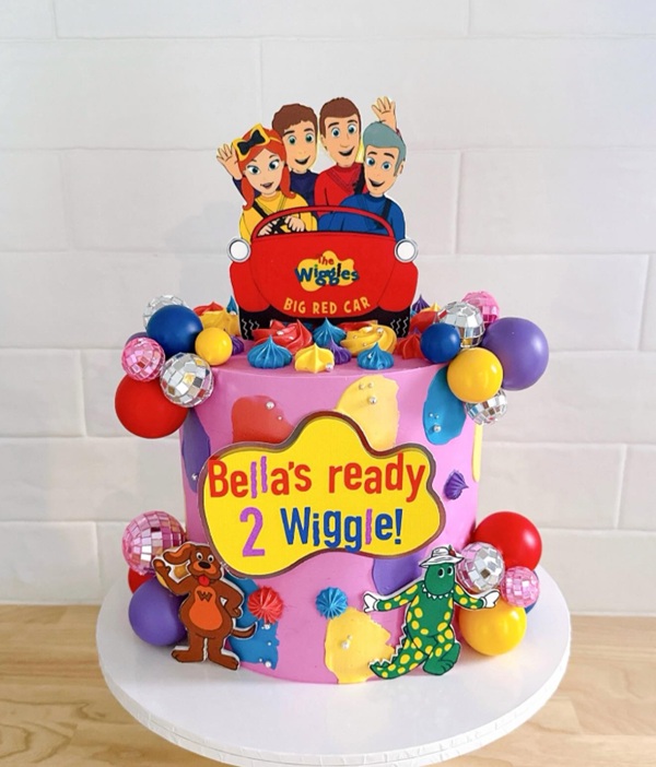 wiggles disco party cake