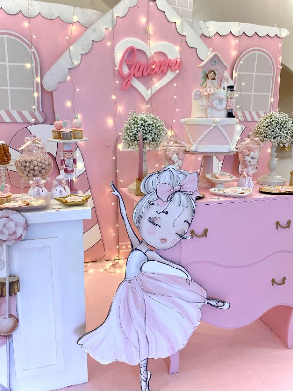 Ballerina birthday party props