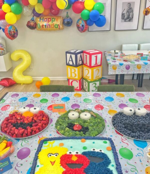 Sesame Street fruit platter