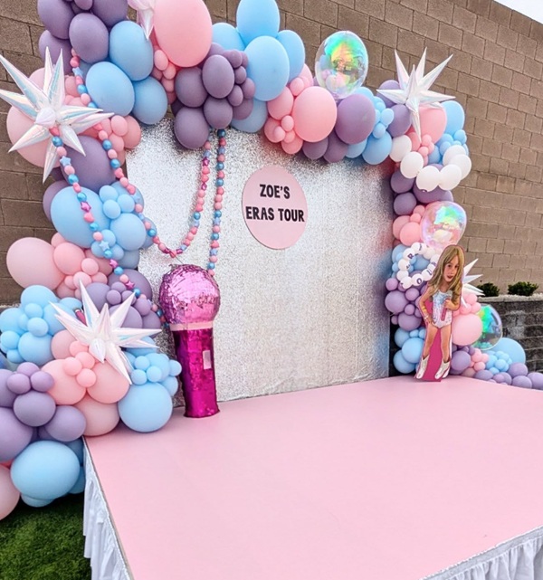 Taylor Swift party stage set