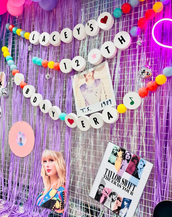 Taylor Swift themed party backdrop