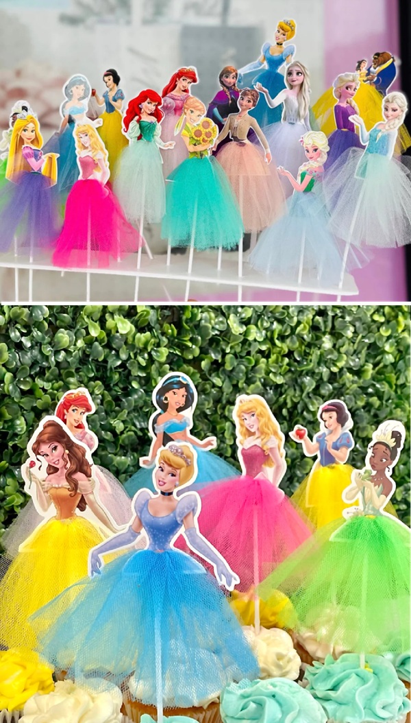 disney princess topper for cake and centerpieces