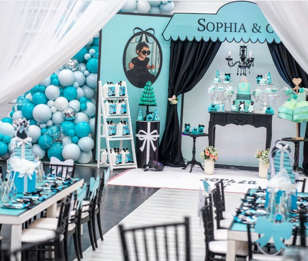 elegant first birthday tiffany theme
